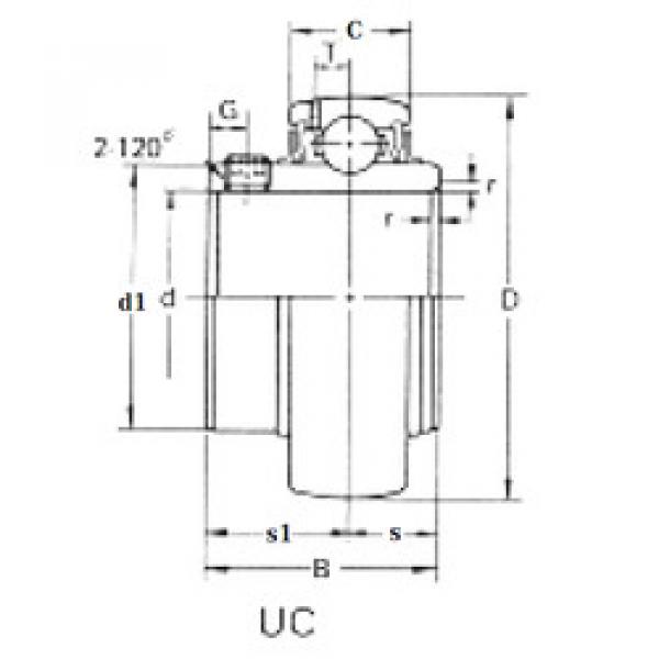 Bearing Original Brand UC305  CRAFT    #5 image