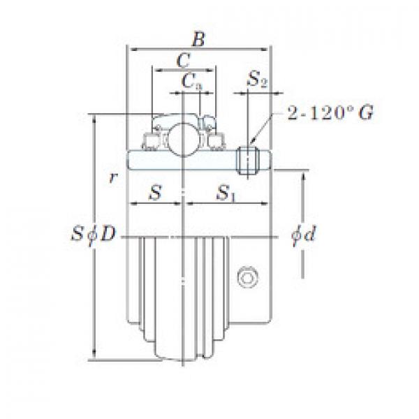 Bearing Original Brand UC207-21L3  KOYO    #5 image