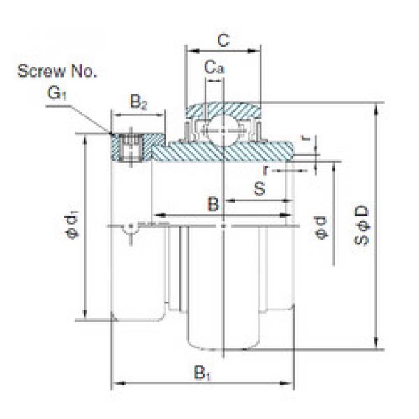 Bearing Original Brand UG205+ER  NACHI    #5 image