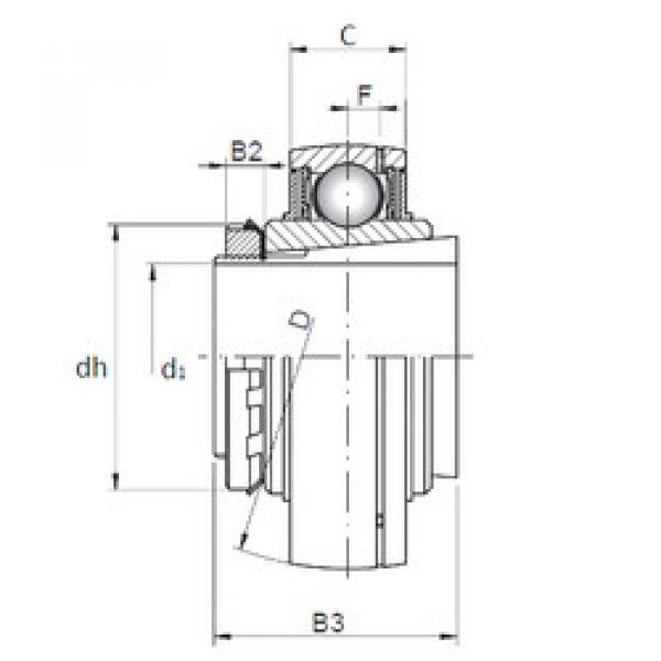 Bearing Original Brand UK218+H2318  CX    #5 image