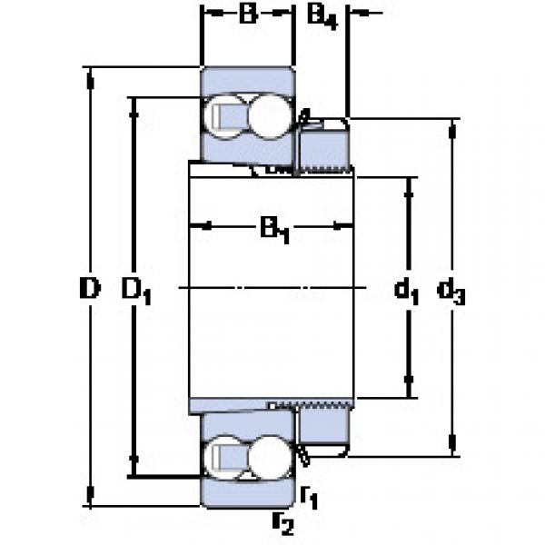 Self-Aligning Ball Bearings 1222 K + H 222 SKF #1 image