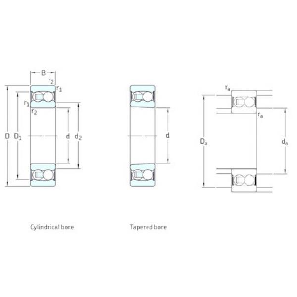 Self-Aligning Ball Bearings 2214E-2RS1TN9 SKF #1 image