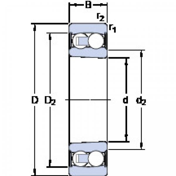 Self-Aligning Ball Bearings 2211 E-2RS1KTN9 SKF #1 image