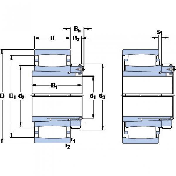 Cylindrical Roller Bearings C 30/500 KM + OH 30/500 H SKF #1 image