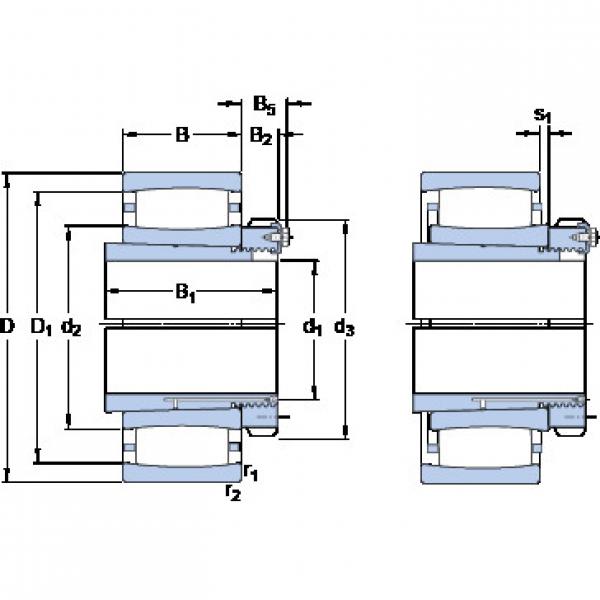 Cylindrical Roller Bearings C 3176 KMB + OH 3176 HE SKF #1 image