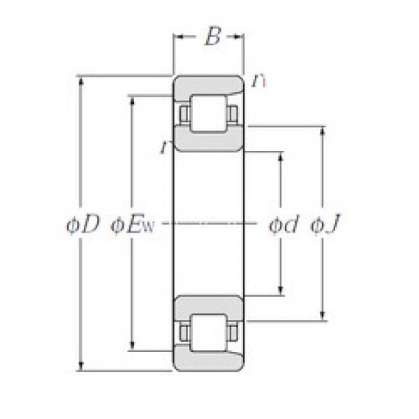 Cylindrical Bearing NF206 CYSD #1 image