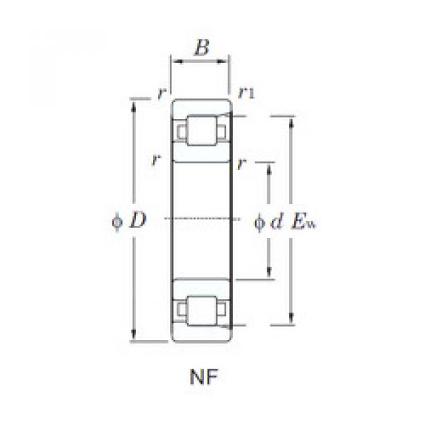 Cylindrical Bearing NF208 KOYO #1 image