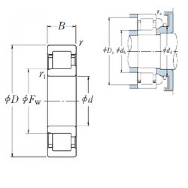 Cylindrical Bearing NJ 206 EW NSK #1 image