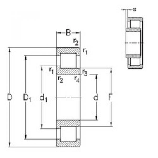 Cylindrical Bearing NJ205-E-MPA NKE #1 image