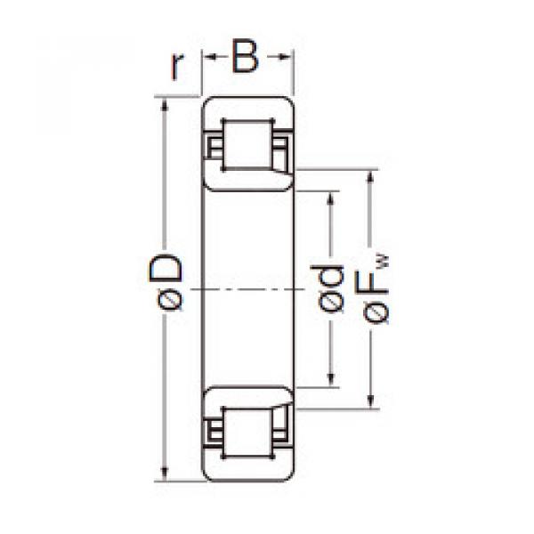 Cylindrical Bearing NJ205EG NACHI #1 image