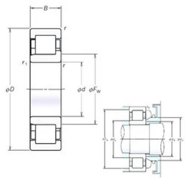 Cylindrical Bearing NJ206EM NSK #1 image