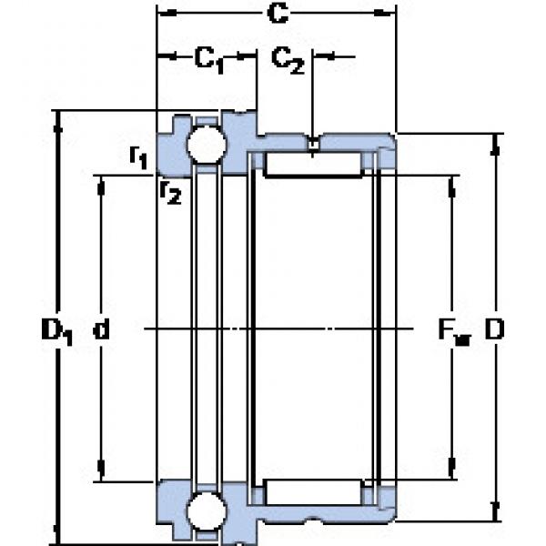 Cylindrical Bearing NKX 10 TN SKF #1 image