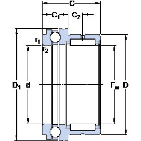 Cylindrical Bearing NKX 12 SKF #1 image