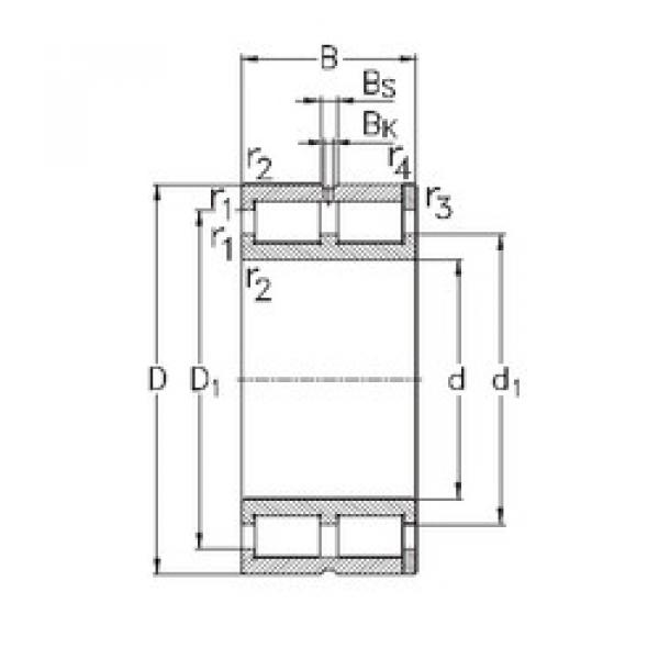 Cylindrical Bearing NNC4916-V NKE #1 image