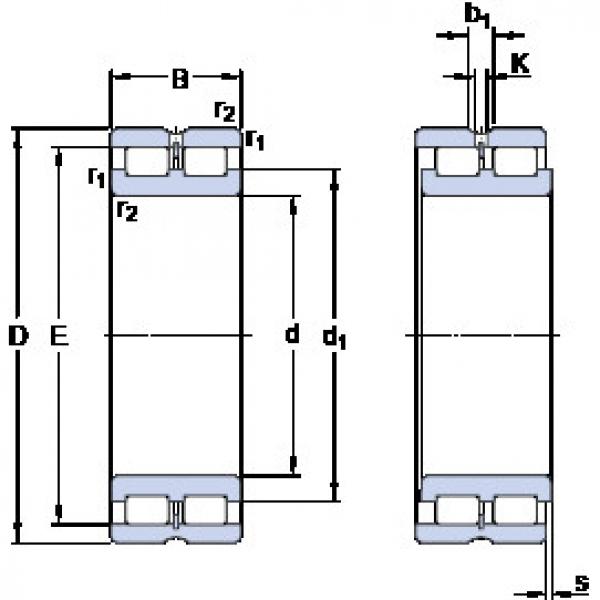 Cylindrical Bearing NNCL 4872 CV SKF #1 image