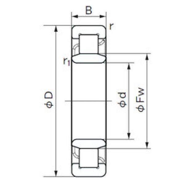 Cylindrical Roller Bearings Distributior NU 1076 NACHI #1 image