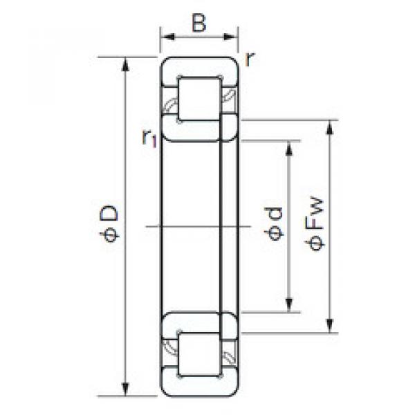 Cylindrical Roller Bearings Distributior NUP 1020 NACHI #1 image
