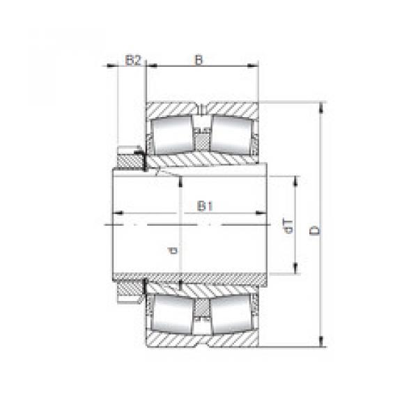 spherical roller bearing axial load 23936 KCW33+H3936 ISO #1 image