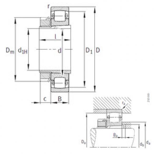 Spherical Roller Bearings 20206-K-TVP-C3+H206 FAG #1 image