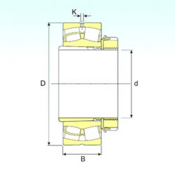 spherical roller bearing axial load 23972 EKW33+OH3972 ISB #1 image