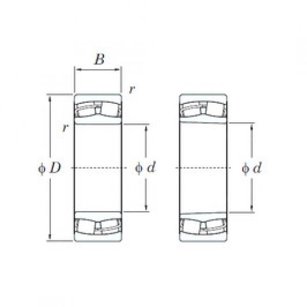 spherical roller bearing axial load 24024RH KOYO #1 image