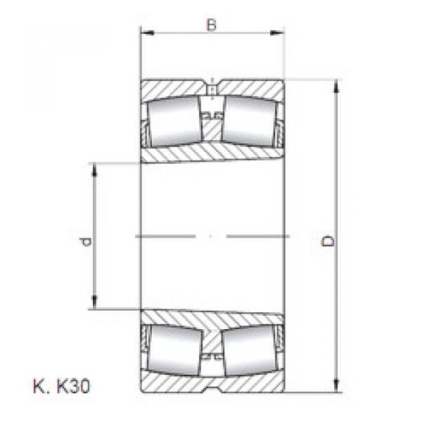 spherical roller bearing axial load 23988 KW33 ISO #1 image