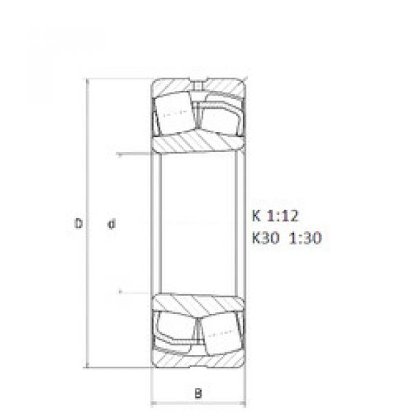 spherical roller bearing axial load 2P24007K NTN #1 image