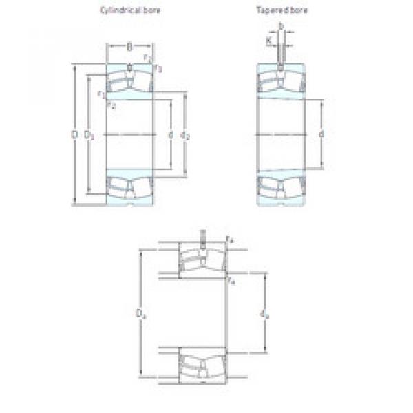 spherical roller bearing axial load 23936CCK/W33 SKF #1 image