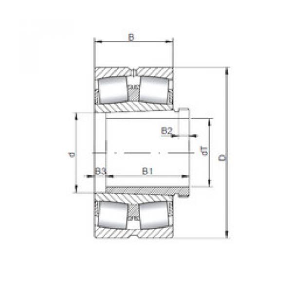 spherical roller bearing axial load 239/750 KCW33+AH39/750 ISO #1 image