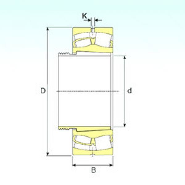 spherical roller bearing axial load 240/1000 EK30W33+AOH240/1000 ISB #1 image