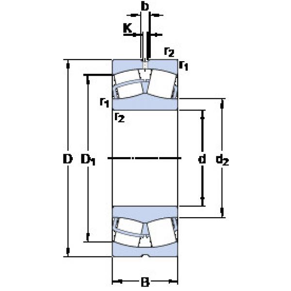 spherical roller bearing axial load 23960 CC/W33 SKF #1 image