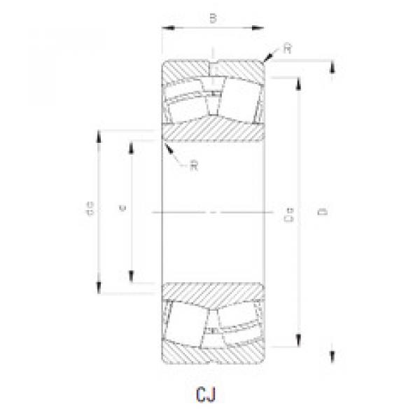 spherical roller bearing axial load 24028CJ Timken #1 image