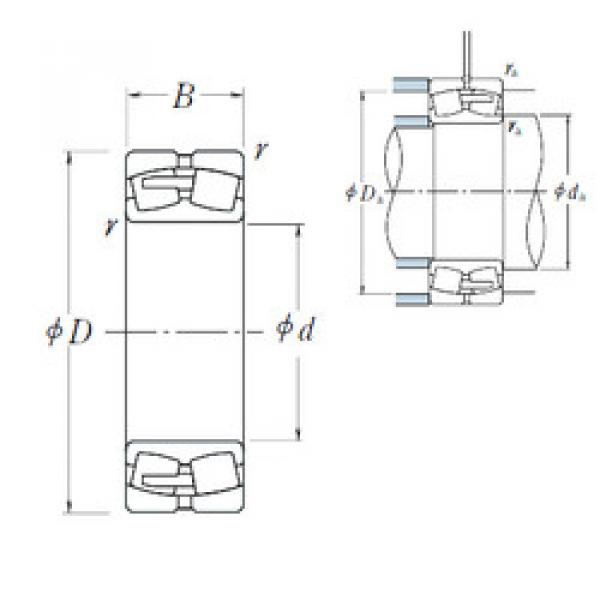 spherical roller bearing axial load 23932CAE4 NSK #1 image