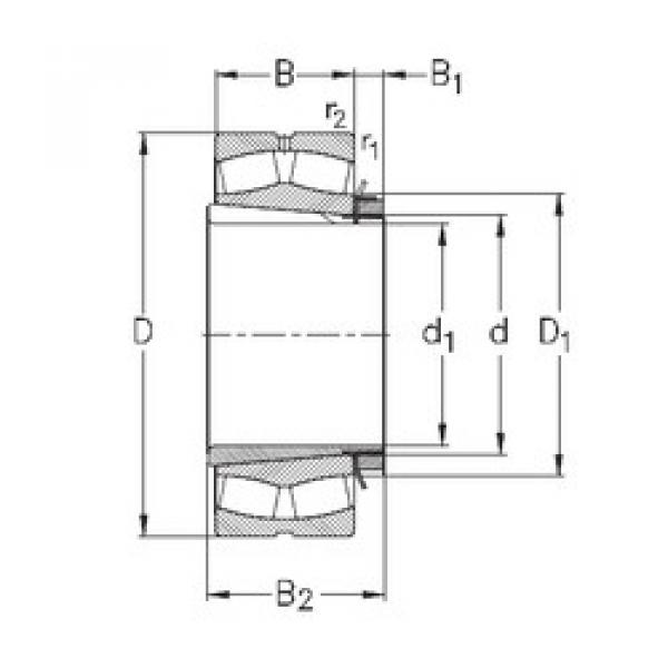 spherical roller bearing axial load 239/710-K-MB-W33+OH39/710-H NKE #1 image