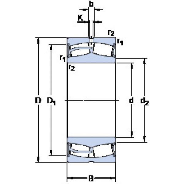 Spherical Roller Bearings 23022-2RS/VT143 SKF #1 image