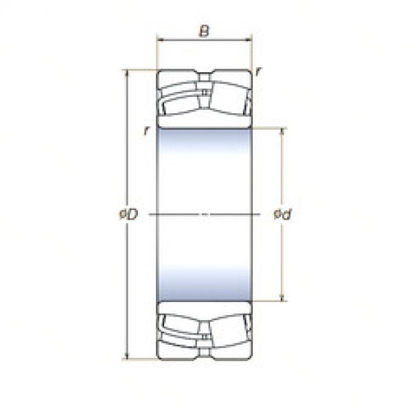 spherical roller bearing axial load 24022SWRCg2E4 NSK #1 image