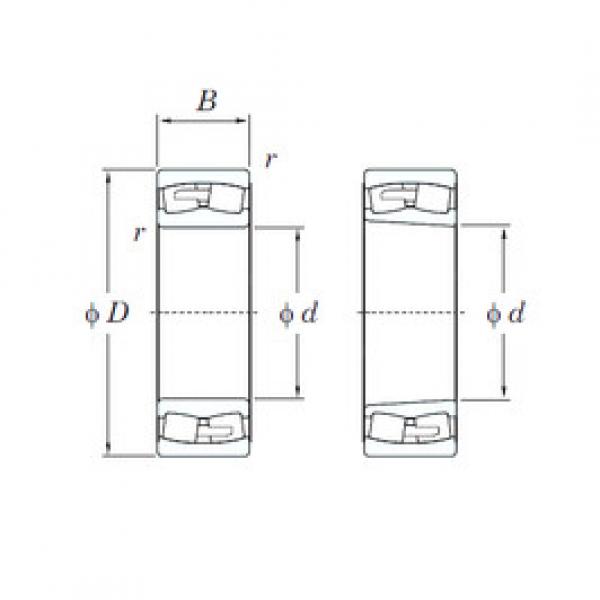 spherical roller bearing axial load 239/800RHA KOYO #1 image