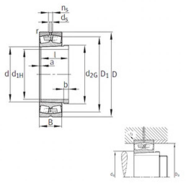 spherical roller bearing axial load 239/900-K-MB+AH39/900 FAG #1 image