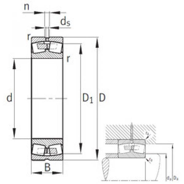 spherical roller bearing axial load 24052-B-MB FAG #1 image