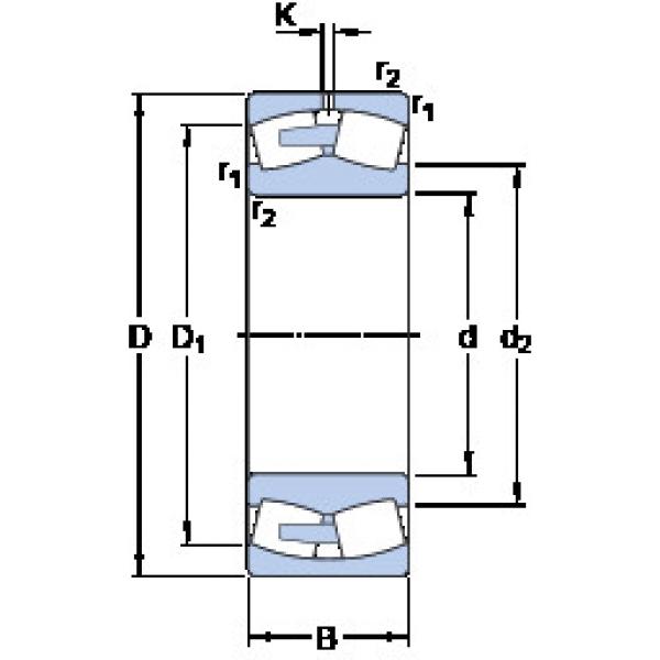 spherical roller bearing axial load 248/1180 CAFA/W20 SKF #1 image