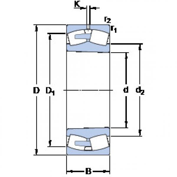 spherical roller bearing axial load 248/1500 CAK30FA/W20 SKF #1 image