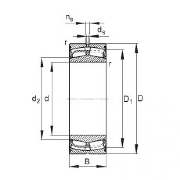 spherical roller bearing axial load 24024-E1-2VSR FAG #1 image