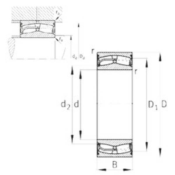 spherical roller bearing axial load 24030-E1-2VSR-H40 FAG #1 image