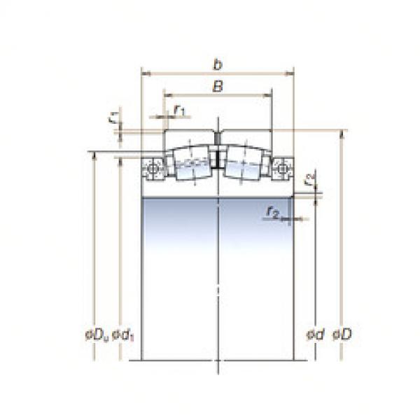 spherical roller bearing axial load 900SLPT1251 NSK #1 image