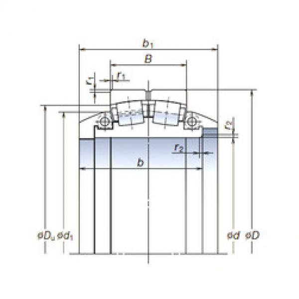 spherical roller bearing axial load SL1120-3 NSK #1 image