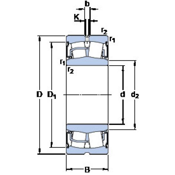 spherical roller bearing axial load BS2-2205-2RS/VT143 SKF #1 image