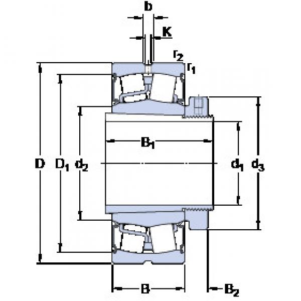 tapered roller bearing axial load BS2-2220-2CS5K/VT143 + H 2320 E SKF #1 image