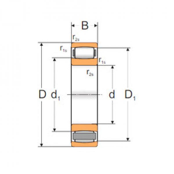 spherical roller bearing axial load C2218M MPZ #1 image