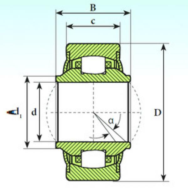 spherical roller bearing axial load GE 16 RB ISB #1 image
