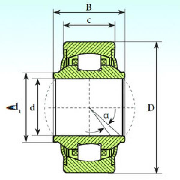 spherical roller bearing axial load GE 25 RB ISB #1 image